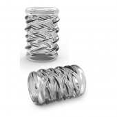 Прозрачная насадка с объёмными чёрточками STAY HARD COCK SLEEVE 06 CLEAR - Blush Novelties - в Находке купить с доставкой