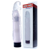 Прозрачный вибратор Juicy Jelly - 22 см. - Boys of Toys