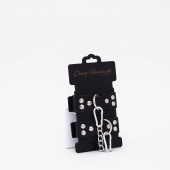 Черные кожаные оковы с регулируемыми ремешками - Crazy Handmade - купить с доставкой в Находке