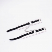 Бело-красные кожаные оковы - Crazy Handmade - купить с доставкой в Находке