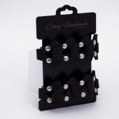 Черные кожаные наручники из звеньев - Crazy Handmade - купить с доставкой в Находке