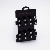 Черные кожаные оковы из звеньев - Crazy Handmade - купить с доставкой в Находке