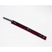 Черно-красный ошейник Sex - Crazy Handmade - купить с доставкой в Находке