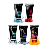 Набор из 5 лубрикантов JUJU (увлажняющий, Hot+, Long, Anal, малина) - JuJu - купить с доставкой в Находке