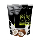 Набор из 3 съедобных лубрикантов JUJU со вкусом кокоса - JuJu - купить с доставкой в Находке