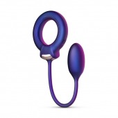 Фиолетовое эрекционное виброкольцо с анальным шариком Eclipse - ONE DC B.V. - в Находке купить с доставкой
