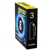 Супертонкие презервативы Ganzo Invisible - 3 шт. - Ganzo - купить с доставкой в Находке