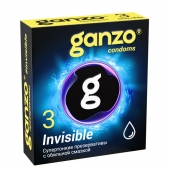 Супертонкие презервативы Ganzo Invisible - 3 шт. - Ganzo - купить с доставкой в Находке