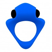 Синее эрекционное кольцо Wooomy Tribeс с вибрацией - Adrien Lastic - в Находке купить с доставкой