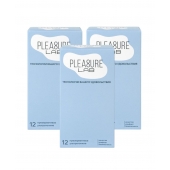 Набор из 3 упаковок ультратонких презервативов Pleasure Lab (по 12 шт.) - Pleasure Lab - купить с доставкой в Находке