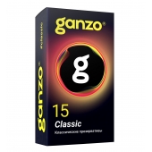 Классические презервативы с обильной смазкой Ganzo Classic - 15 шт. - Ganzo - купить с доставкой в Находке