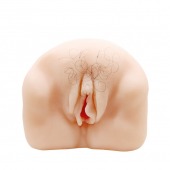 Телесный мастурбатор-вагина с оволосением и вибрацией - Baile - в Находке купить с доставкой