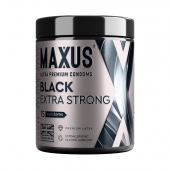 Черные утолщенные презервативы MAXUS Extra Strong с железным кейсом - 15 шт. - Maxus - купить с доставкой в Находке