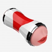 Двусторонний мастурбатор в колбе Power Grip Cup - вагина и ротик - Boys of Toys - в Находке купить с доставкой