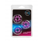 Набор из 3 лиловых эрекционных колец различной формы - Erowoman-Eroman - в Находке купить с доставкой