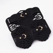 Фигурный набор для БДСМ-игр с узорами и золотистой фурнитурой - Crazy Handmade - купить с доставкой в Находке