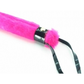 Нежная плеть с розовым мехом BDSM Light - 43 см. - БДСМ Арсенал - купить с доставкой в Находке