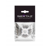 Эластичное эрекционное кольцо с черными «ресничками» - Sextaz - в Находке купить с доставкой