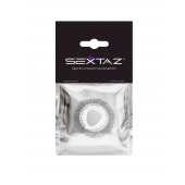 Эластичное эрекционное кольцо с длинными черными «ресничками» - Sextaz - в Находке купить с доставкой