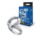 Прозрачное двойное эрекционное кольцо - Sex Expert - в Находке купить с доставкой