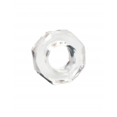 Прозрачное эрекционное кольцо в форме гайки - Sex Expert - в Находке купить с доставкой