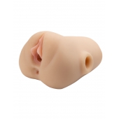 Телесный мастурбатор с вибрацией Double Pounder Vibrating Squeeze Stroker - Pipedream - в Находке купить с доставкой