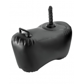 Черное надувное кресло с платформой для фиксации дилдо Body Dock Inflatable Love Seat - Pipedream - купить с доставкой в Находке
