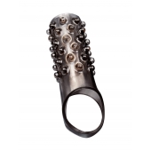 Дымчатая насадка на пенис с выпуклостями - 12 см. - Sex Expert - в Находке купить с доставкой