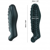 Серая силиконовая насадка на пенис с подхватом Manwan Ryzer - Manwan - в Находке купить с доставкой