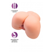 Телесный мастурбатор в форме попки с 2 любовными входами - No Name - в Находке купить с доставкой