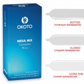 Презервативы OKOTO Mega Mix - 18 шт. - Sitabella - купить с доставкой в Находке