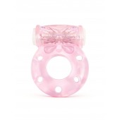 Розовое эрекционное виброкольцо с бабочкой - 1137 - в Находке купить с доставкой