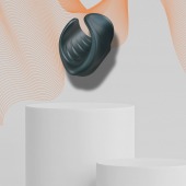 Серый сквозной мастурбатор с вибрацией Manwan Starter - Manwan - в Находке купить с доставкой