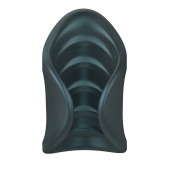 Серый сквозной мастурбатор с вибрацией Manwan Starter - Manwan - в Находке купить с доставкой