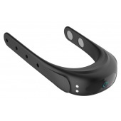 Черное эрекционное виброкольцо на ремешках - Boys of Toys - в Находке купить с доставкой