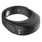 Черное эрекционное виброкольцо на ремешках - Boys of Toys - в Находке купить с доставкой