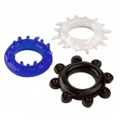 Набор из 3 эрекционных колец разного цвета и рельефа - Boys of Toys - в Находке купить с доставкой