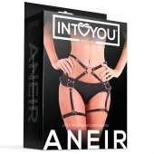 Черные стрепы на бёдра Aneir - Intoyou - купить с доставкой в Находке