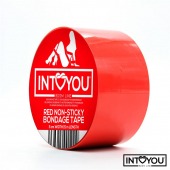 Красный скотч для фиксации Non-Sticky Bondage Tape - 15 м. - Intoyou - купить с доставкой в Находке