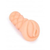 Телесный мастурбатор-вагина с вибропулей и эрекционными кольцами в комплекте - Sexy Girl - в Находке купить с доставкой