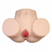 Телесный мастурбатор с 2 любовными отверстиями Olivia - Baile - в Находке купить с доставкой