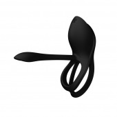 Черное эрекционное виброкольцо Bayek с пультом ДУ - Zalo - в Находке купить с доставкой