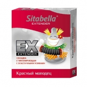 Стимулирующая насадка Sitabella Extender  Красный молодец - Sitabella - купить с доставкой в Находке