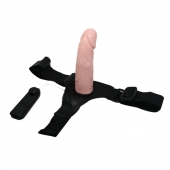 Реалистичный страпон-фаллоимитатор на трусиках Ultra Passionate Harness - 15 см. - Baile - купить с доставкой в Находке