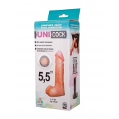 Фаллическая насадка Харнесс UNICOCK 5,5  - 17 см. - LOVETOY (А-Полимер) - купить с доставкой в Находке