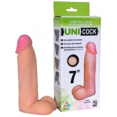 Фаллическая насадка Харнесс UNICOCK 7  - 19 см. - LOVETOY (А-Полимер) - купить с доставкой в Находке