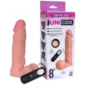 Фаллическая насадка Харнесс UNICOCK 8  с вибрацией - 20 см. - LOVETOY (А-Полимер) - купить с доставкой в Находке