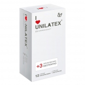 Ультратонкие презервативы Unilatex Ultra Thin - 12 шт. + 3 шт. в подарок - Unilatex - купить с доставкой в Находке