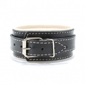 Ошейник со светлым подкладом - БДСМ Арсенал - купить с доставкой в Находке