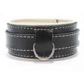 Ошейник со светлым подкладом - БДСМ Арсенал - купить с доставкой в Находке